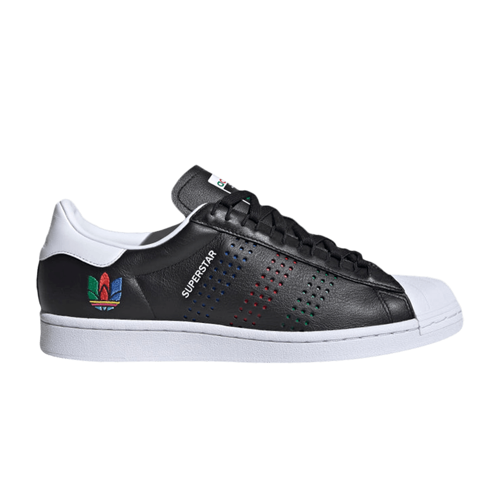 Image of adidas Superstar Colorful Trefoil - Core Black (FW5387)