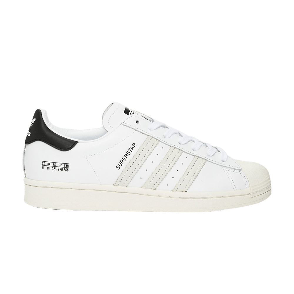 Image of adidas Superstar Size Tag - Cloud White (FV2808)