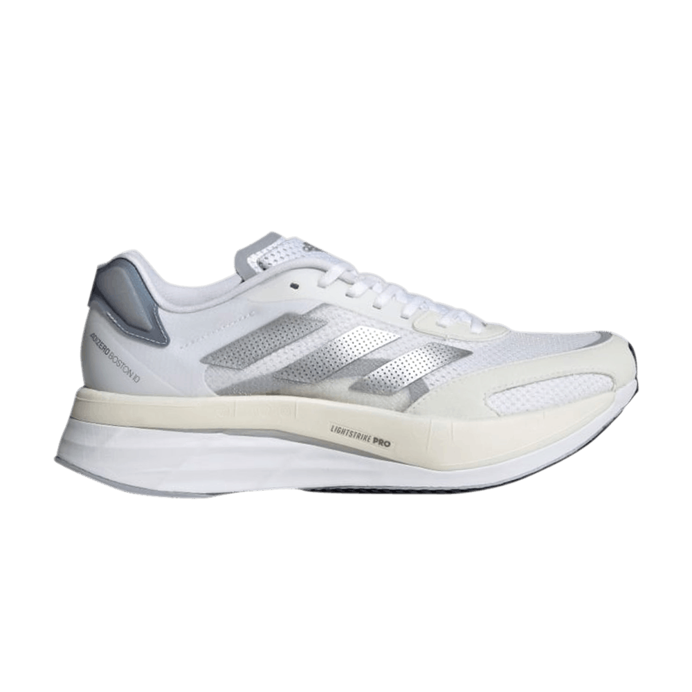 Image of adidas Wmns Adizero Boston 10 White Silver Metallic (GY0907)