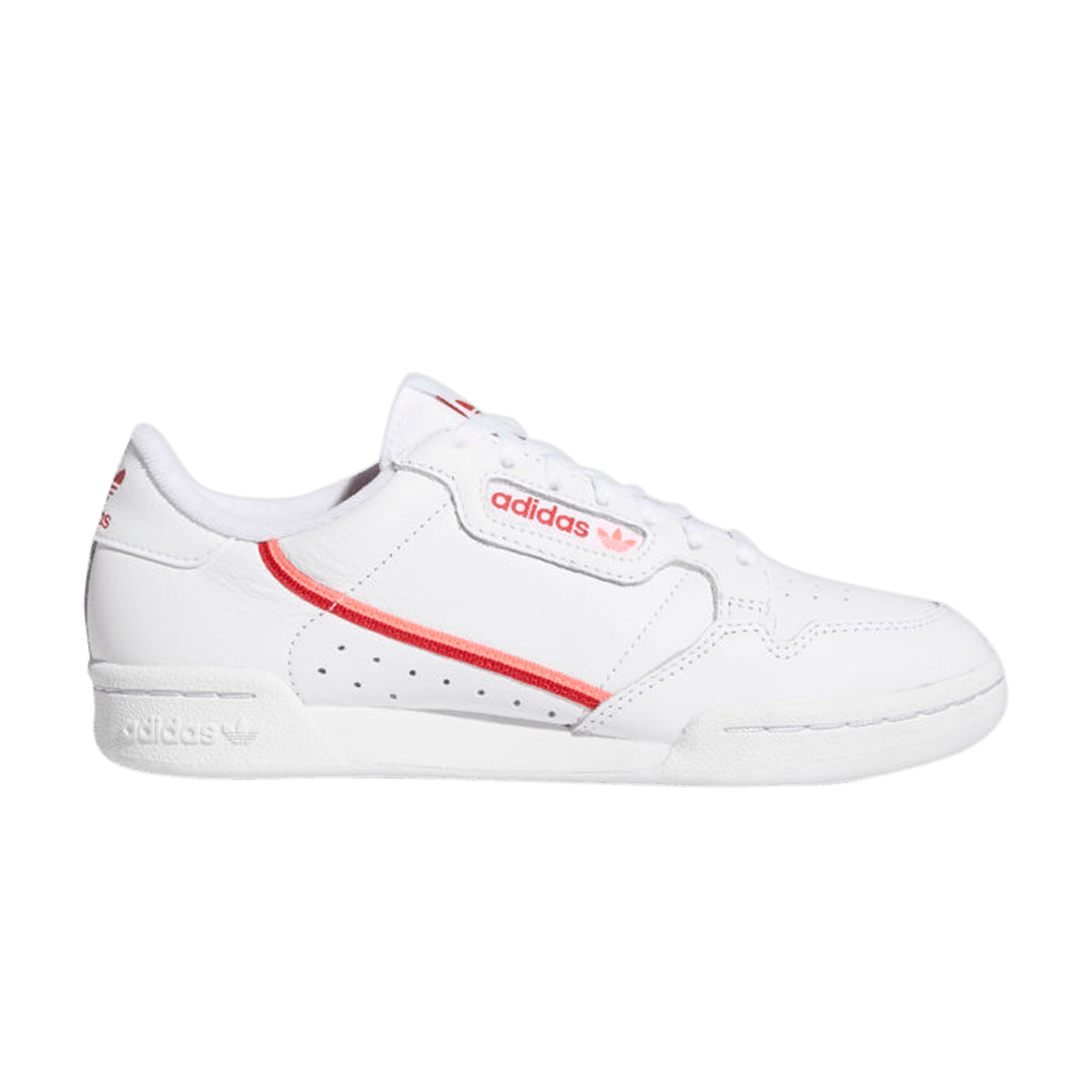 Image of adidas Wmns Continental 80 White Scarlet Flash Red (EE5562)