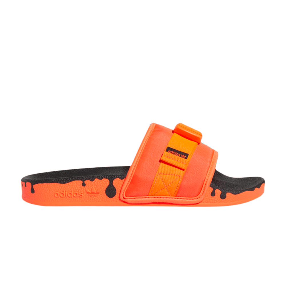 Image of adidas Wmns Pouchylette Slides Paint Drip - Solar Red (GY1009)