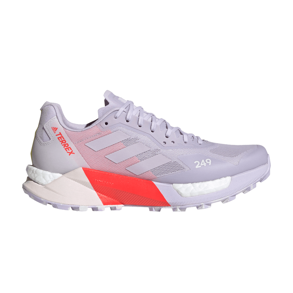 Image of adidas Wmns Terrex Agravic Ultra Trail Purple Tint Solar Red (S42735)
