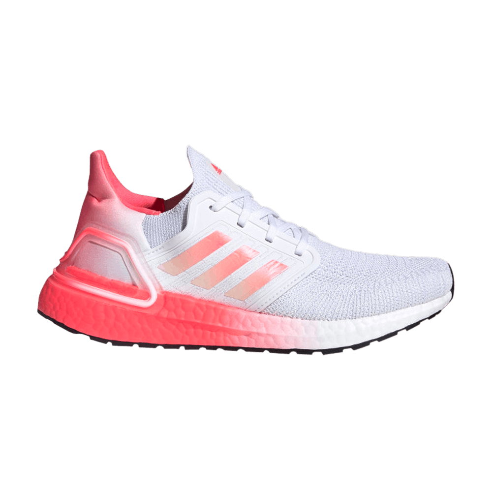 Image of adidas Wmns UltraBoost 20 White Signal Pink (EG5201)