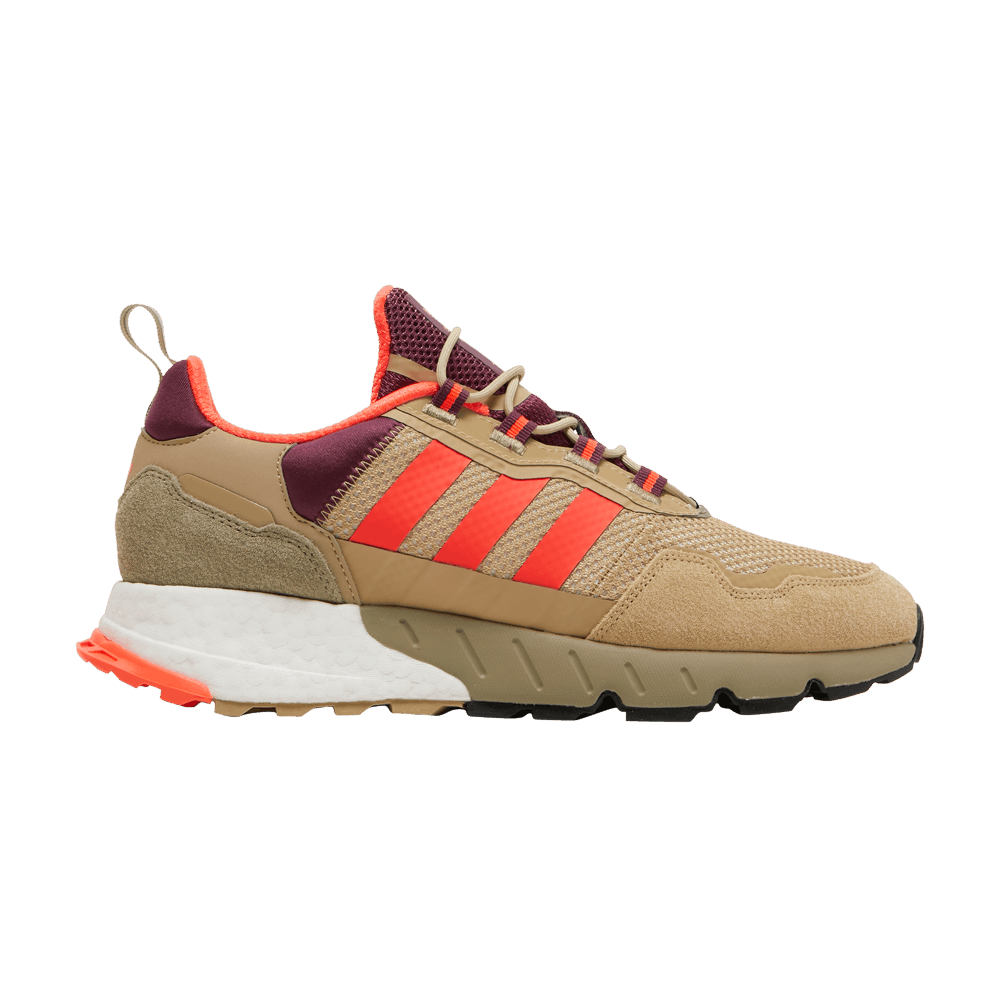 Image of adidas ZX 1K Boost Beige Tone Victory Crimson (H00429)