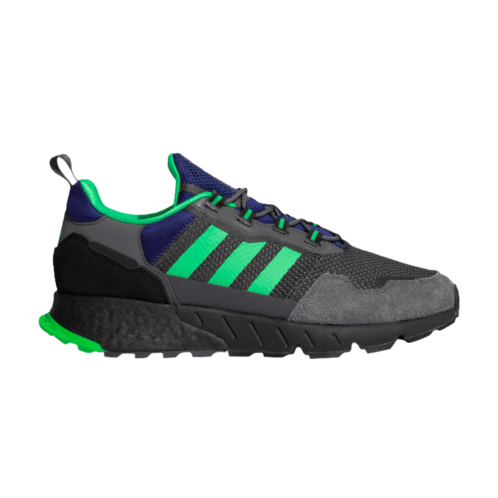 Image of adidas ZX 1K Boost Grey Screaming Green (H00430)