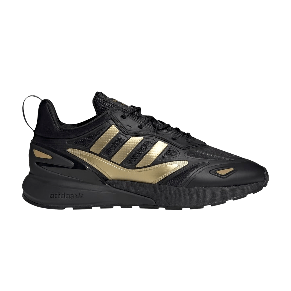 Image of adidas ZX 2K Boost 2point0 Black Gold Metallic (GZ7743)