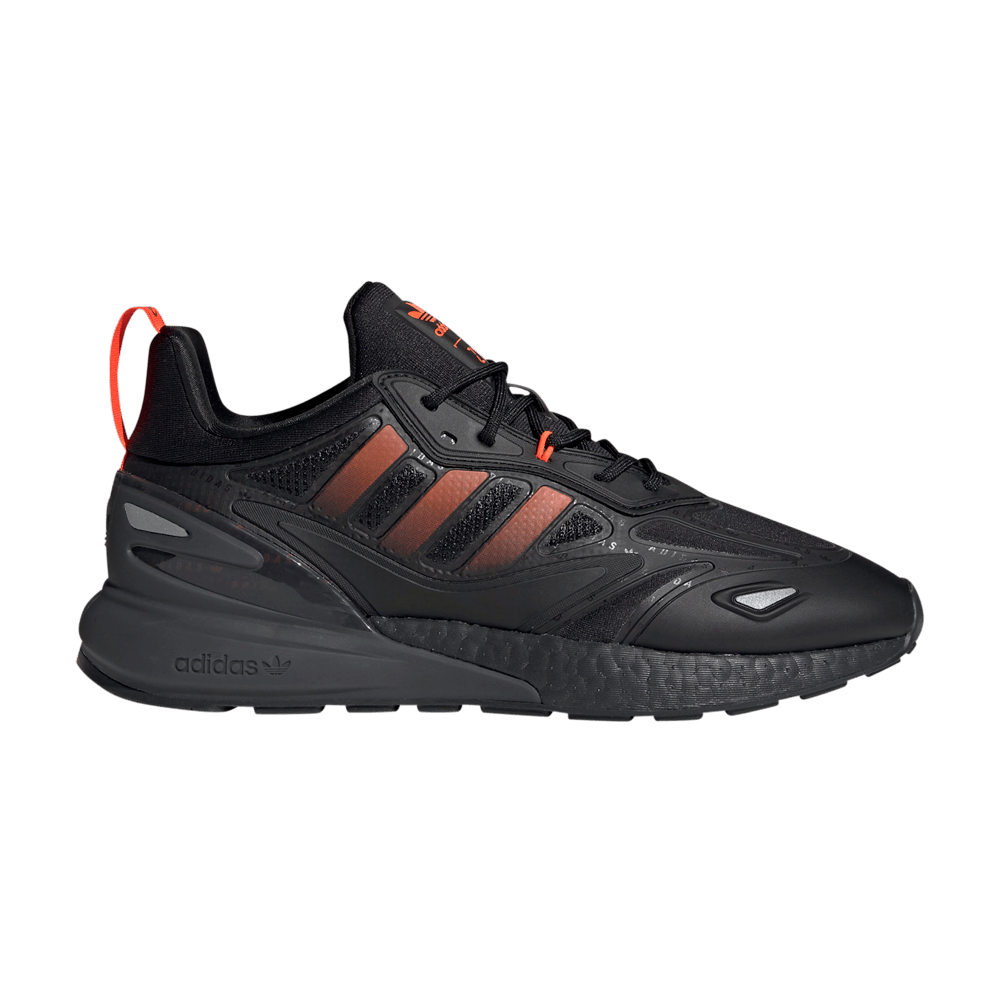 Image of adidas ZX 2K Boost 2point0 Black Solar Red (GZ9087)