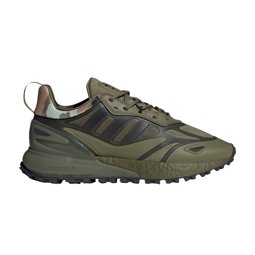 Image of adidas ZX 2K Boost 2point0 Trail Focus Olive Camo (GZ7784)
