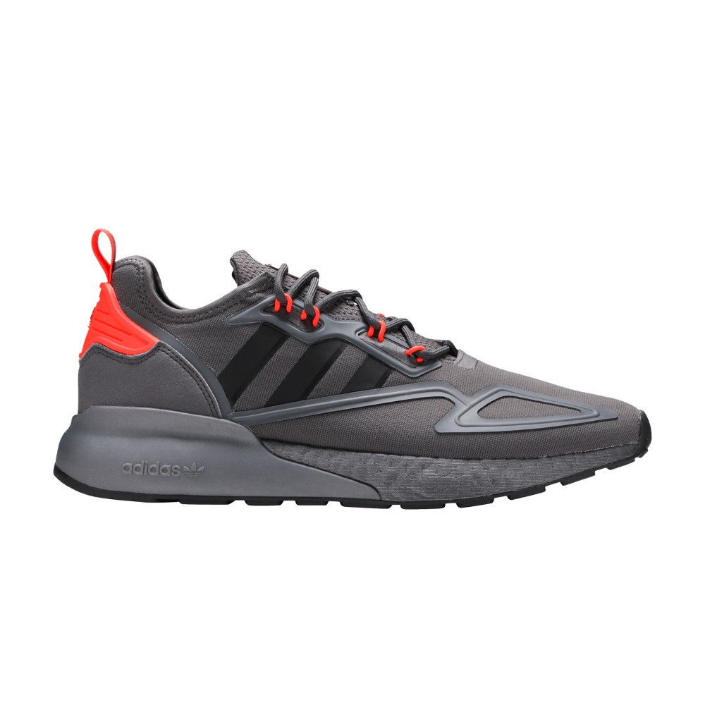 Image of adidas ZX 2K Boost Grey Solar Red (H06576)