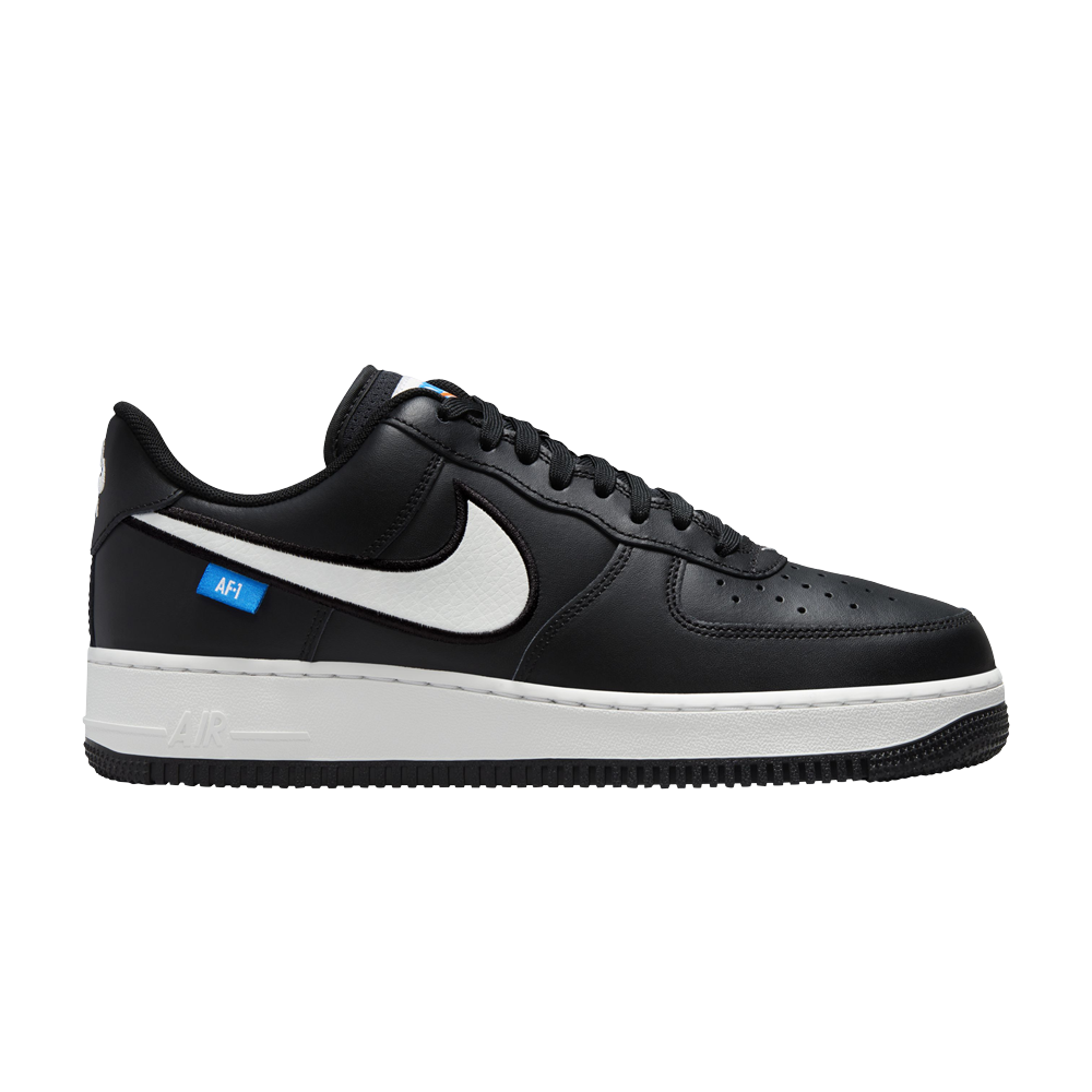 Image of Air Force 1 07 Blue Label - Black White (FN7804-001)