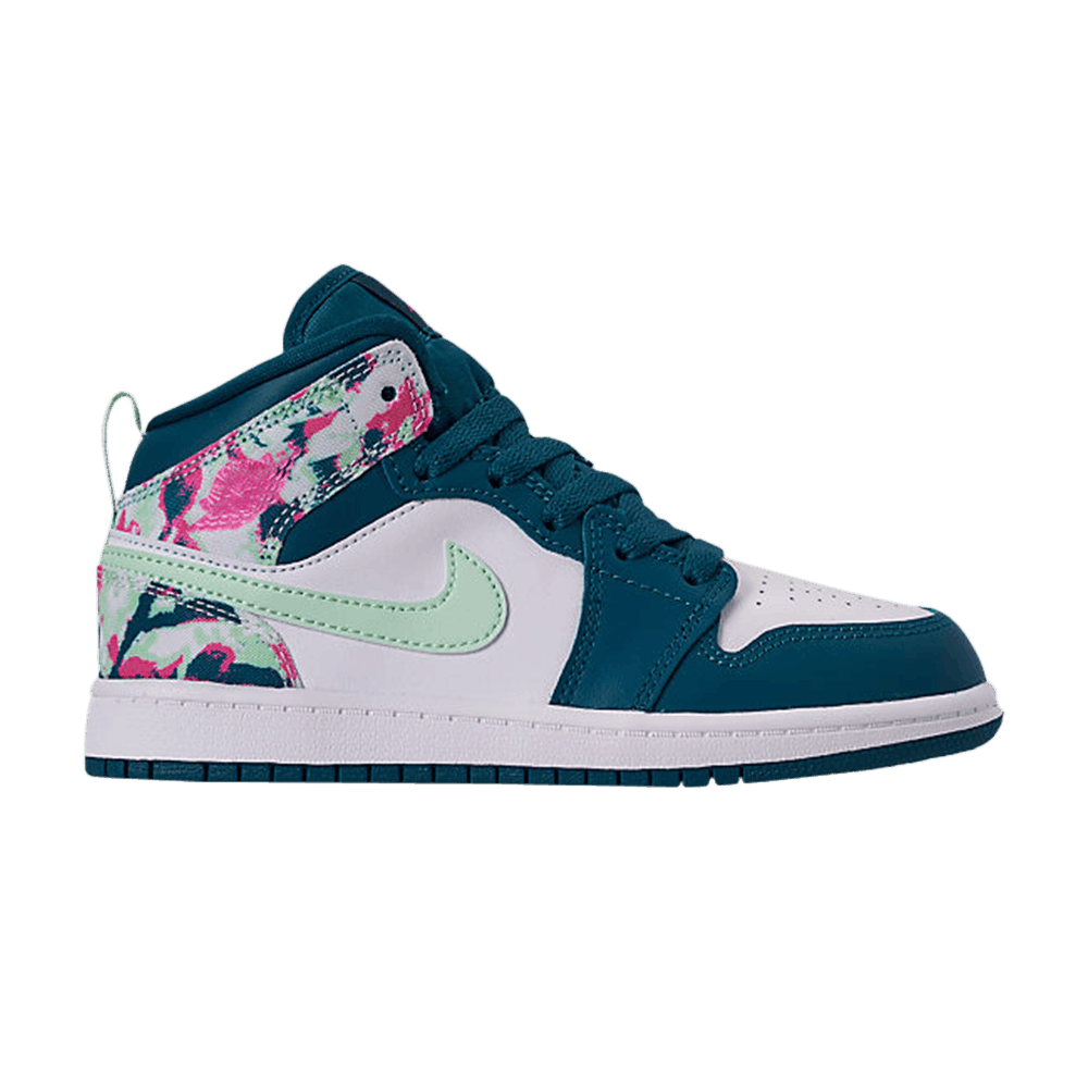 Image of Air Jordan 1 Mid PS Green Abyss Frosted Spruce (640737-300)