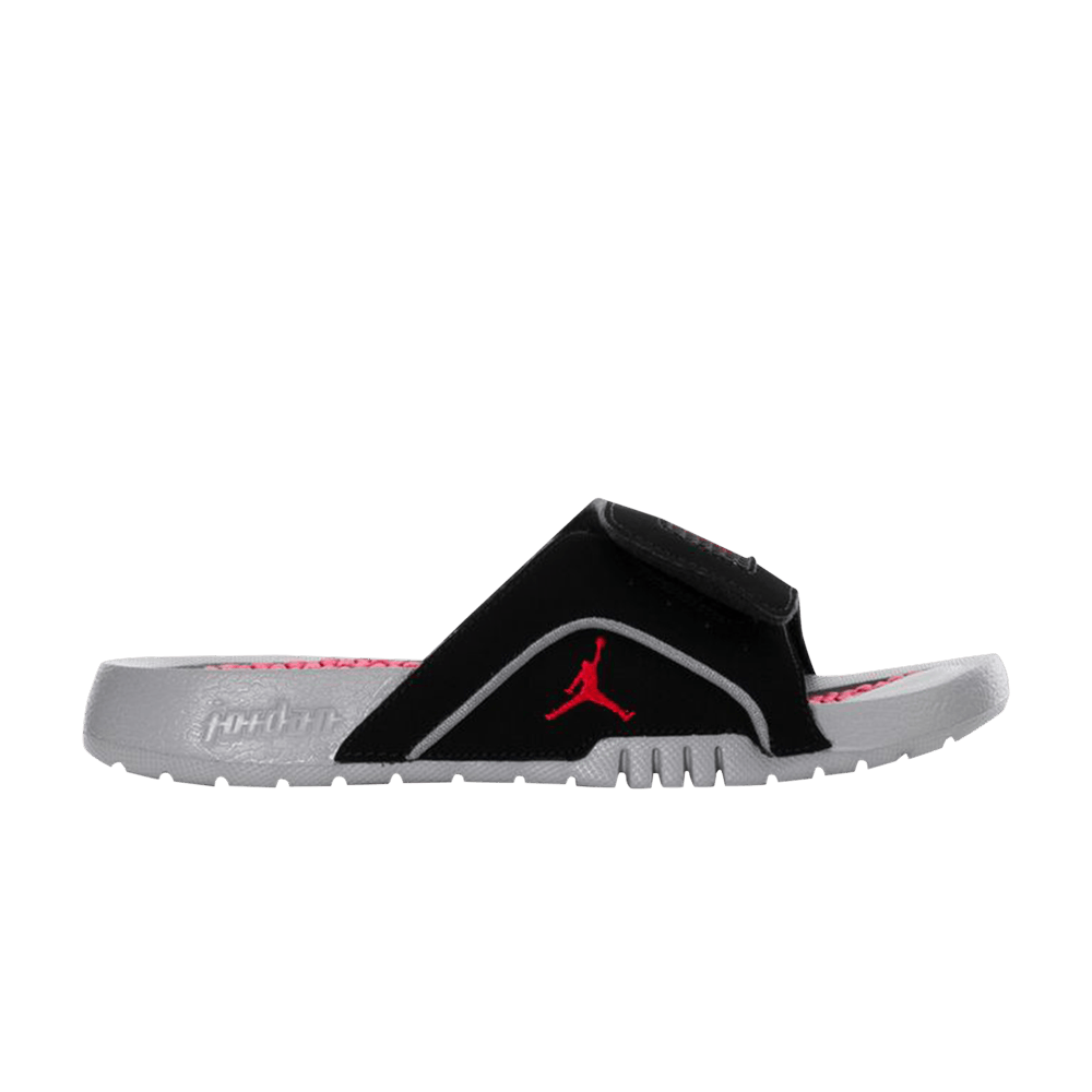 Image of Air Jordan Jordan Hydro 4 Retro Slide GS Black Cement Grey (532226-006)
