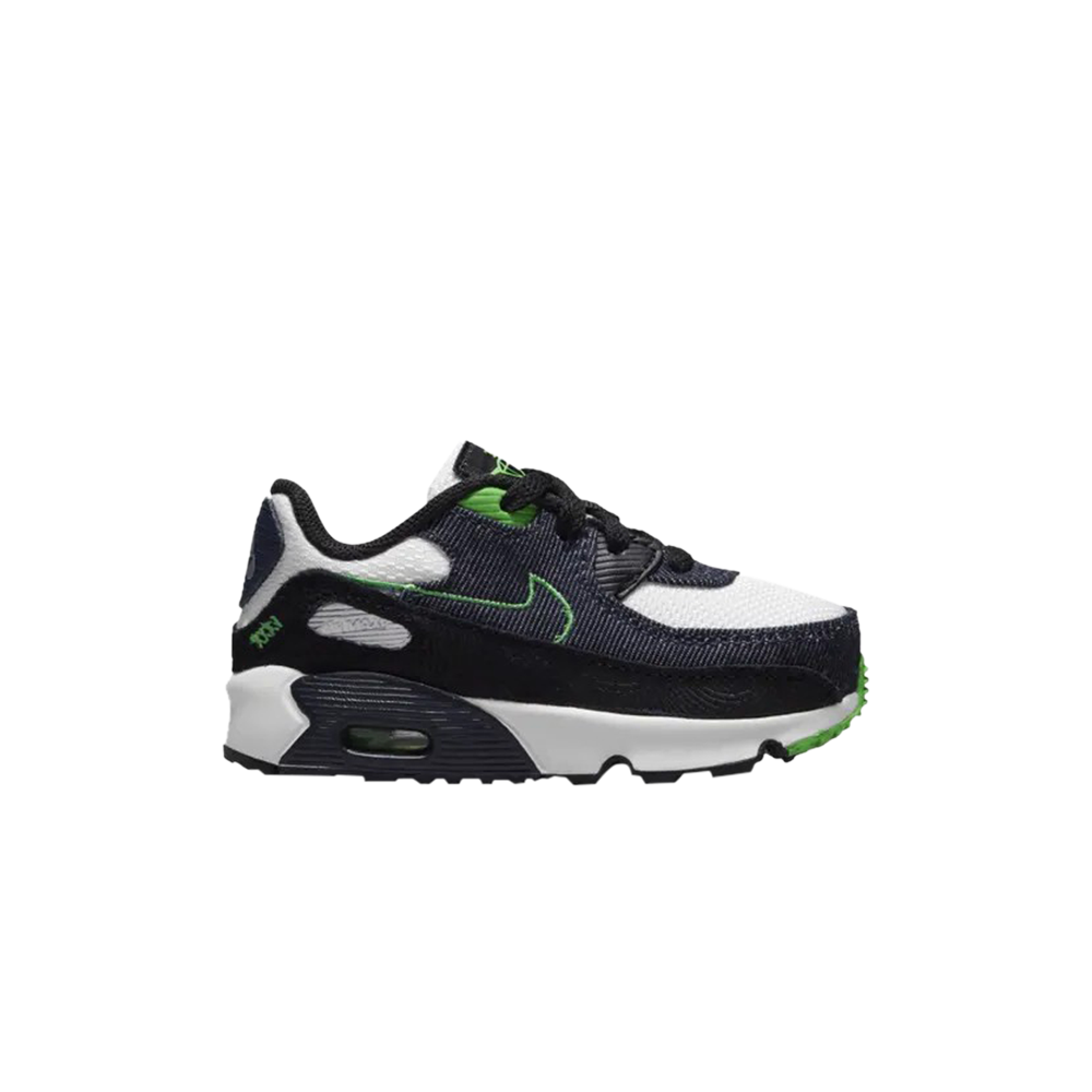 Image of Air Max 90 Leather SE TD Black Scream Green (DN4378-001)