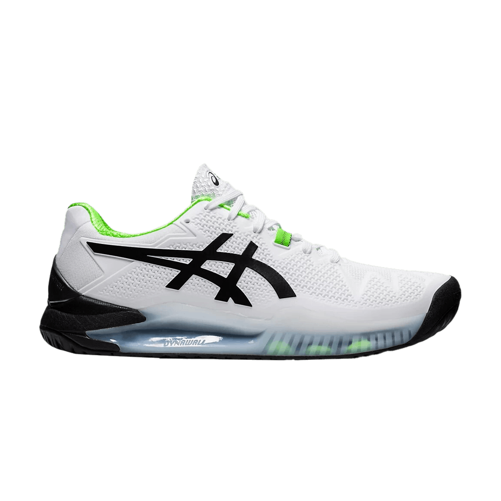 Image of ASICS Gel Resolution 8 White Green Gecko (1041A079-105)