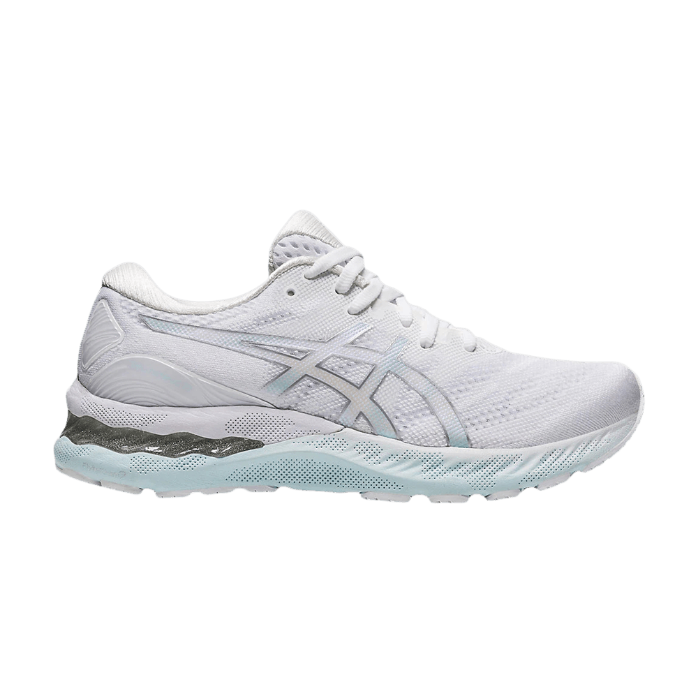 Image of ASICS Wmns Gel Nimbus 23 White Pure Silver (1012A885-100)