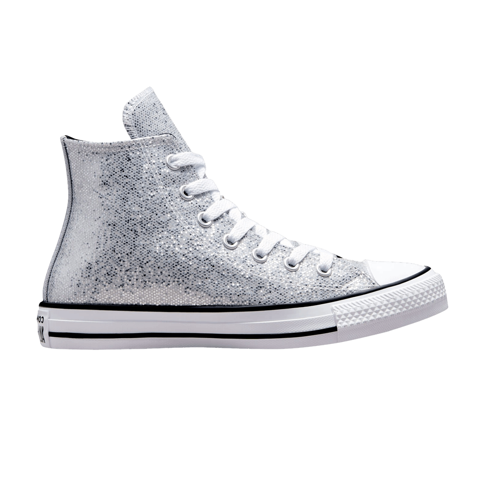 Image of Converse Chuck Taylor All Star High GS Glitter - Silver (A01475C)