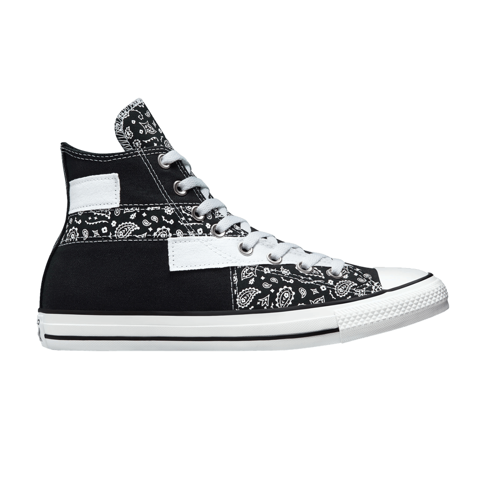 Image of Converse Chuck Taylor All Star High Paisley Patchwork - Black (173194F)