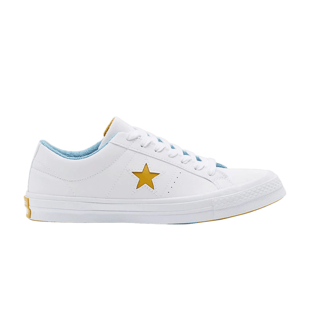 Image of Converse One Star Ox White Mineral Yellow (160593C)