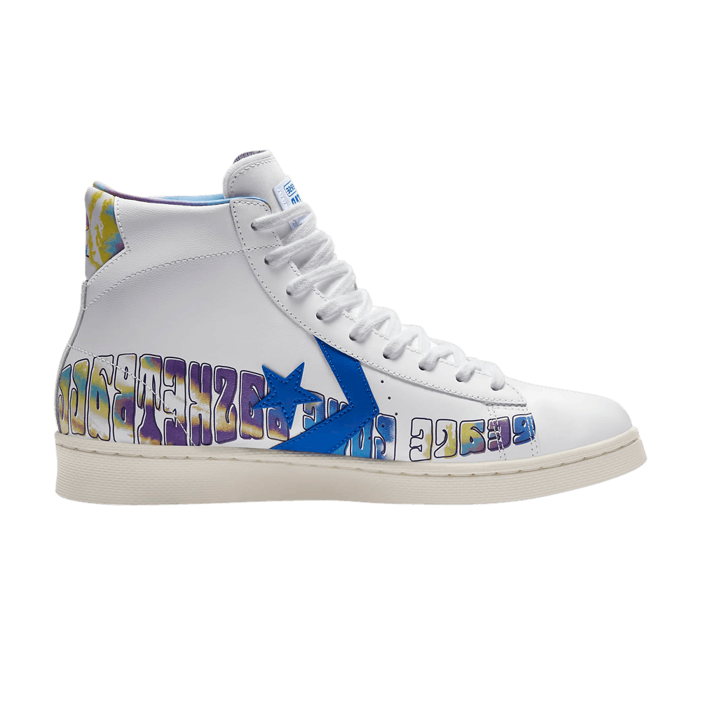 Image of Converse Pro Leather High Peace, Love, and Basketball (170535C-102)