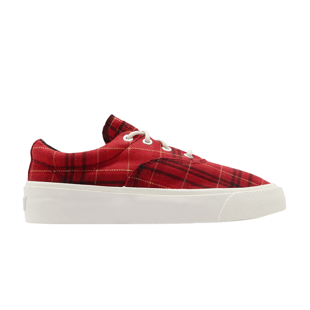 Image of Converse Skid Grip Low Twisted Plaid - Haute Red (169219C)