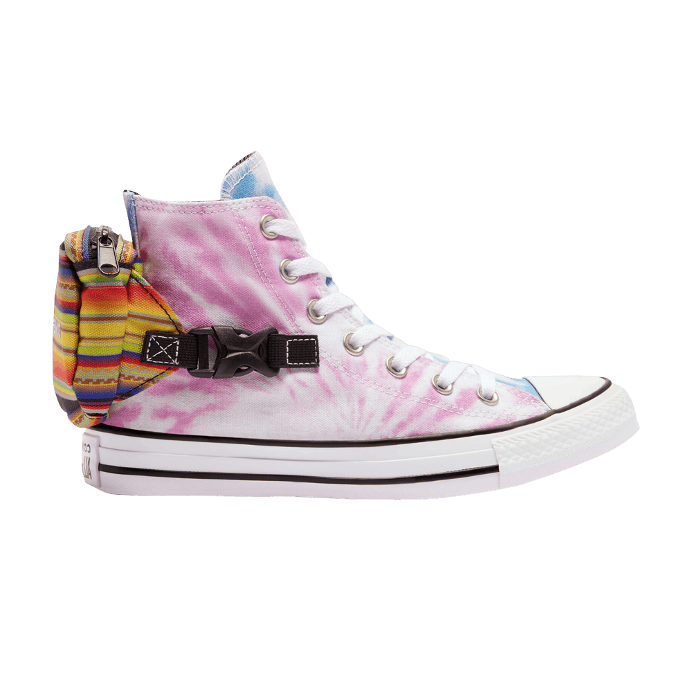 Image of Converse Wmns Chuck Taylor All Star High Buckle Up - Rainbow Tie-Dye (568264C)