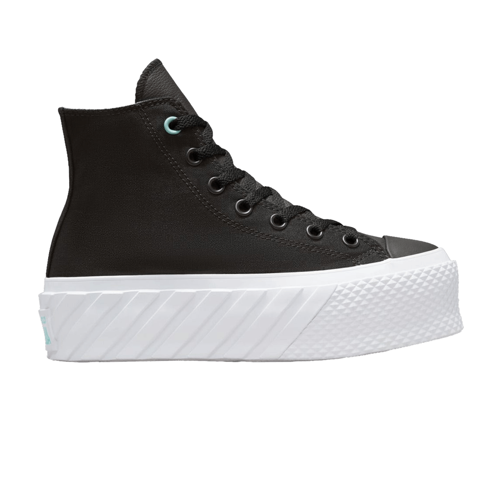 Image of Converse Wmns Chuck Taylor All Star Lift 2X High Surface Fusion - Black (571675C)