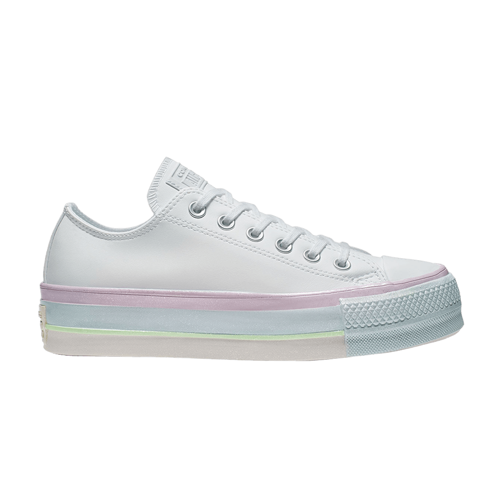Image of Converse Wmns Chuck Taylor All Star Lift Low White Lilac Blue (566156C)