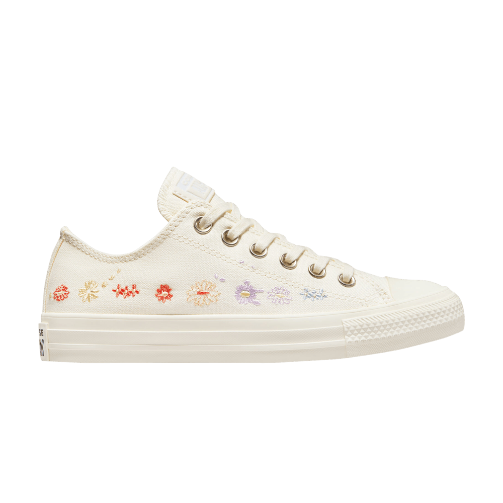 Image of Converse Wmns Chuck Taylor All Star Low Embroidered Floral - Egret (A01595C)
