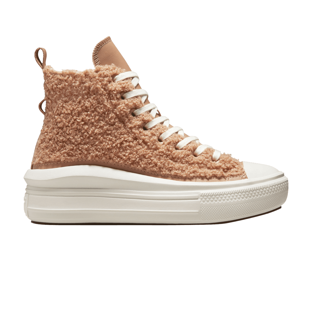 Image of Converse Wmns Chuck Taylor All Star Move Platform High Sherpa - Champagne Tan (A04259C)