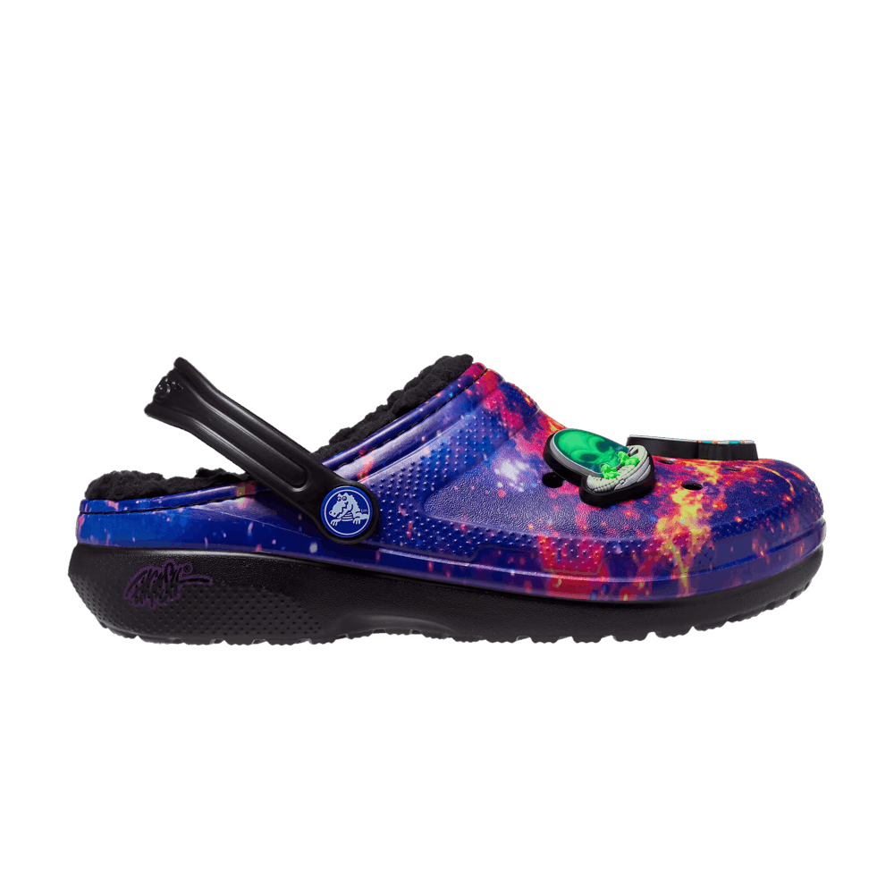 Image of Crocs Ron English x Classic Lined Clog Kids Area 54 - Galaxy (208139-988)