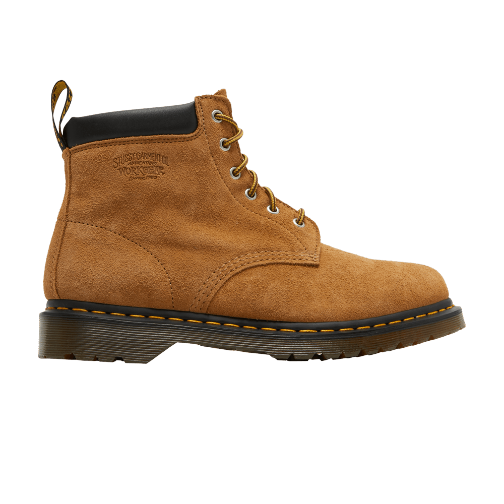 Image of Drpoint Martens Stussy x 939 Suede Ankle Boots Chestnut (27585231)