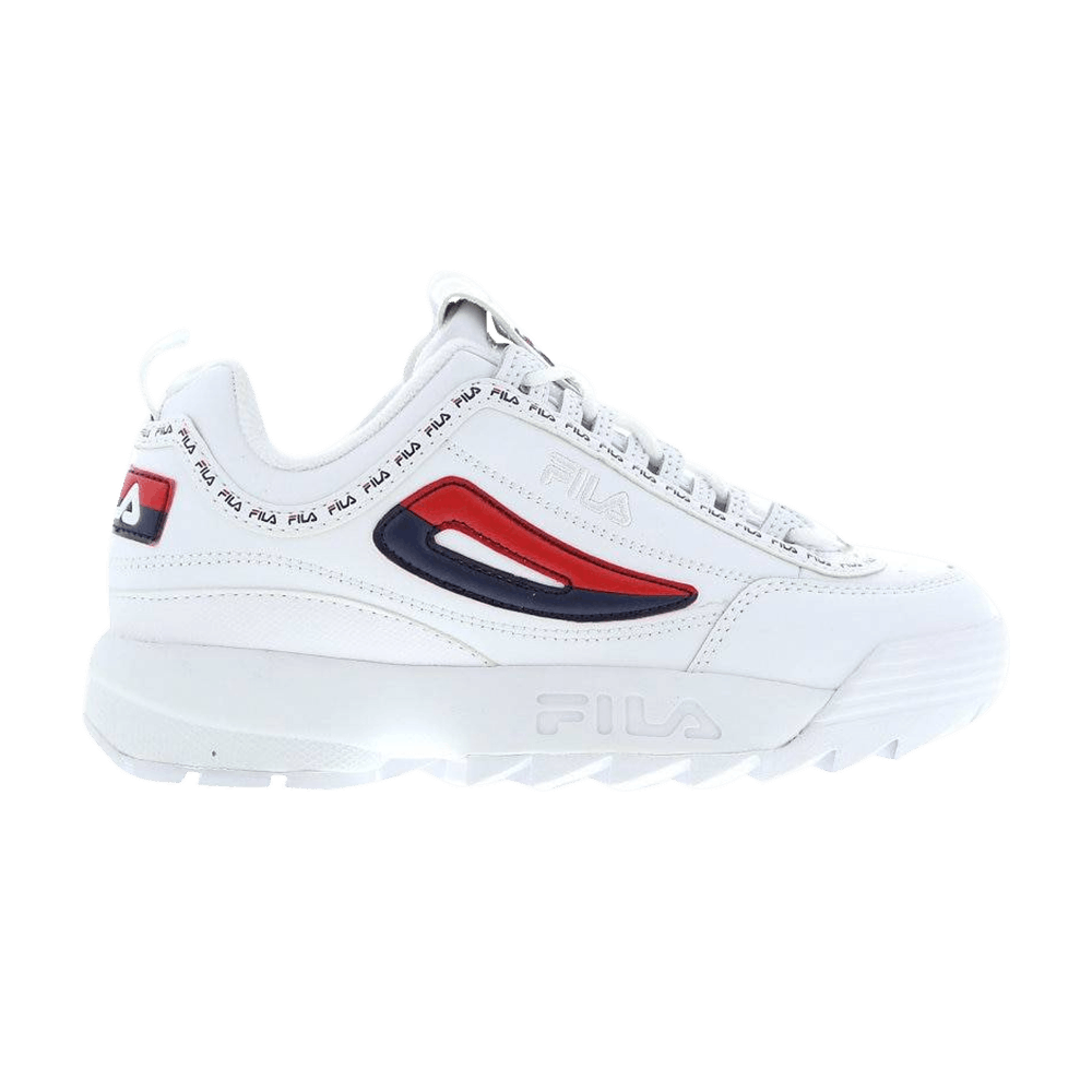 Image of Fila Wmns Disruptor 2 White Navy Red (5FM00079-125)