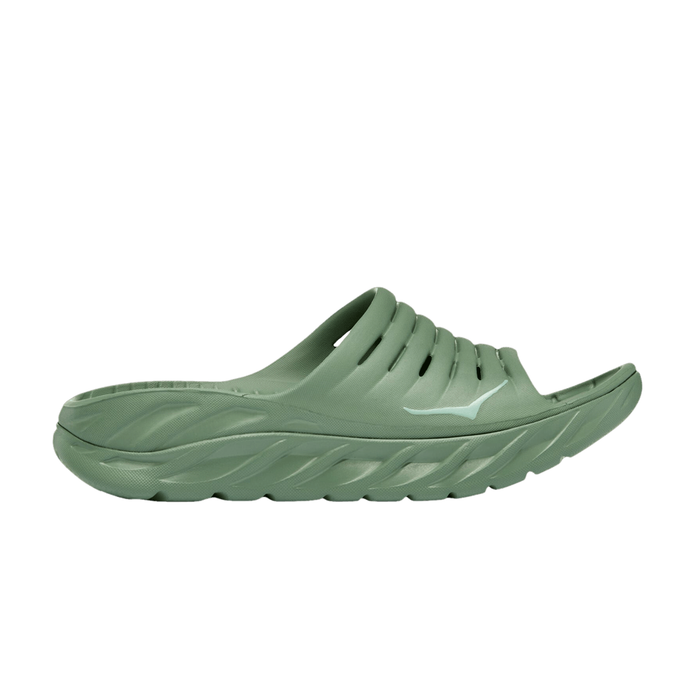 Image of Hoka One One Ora Recovery Slide Loden Frost Smoke Green (1134527-LFSG)