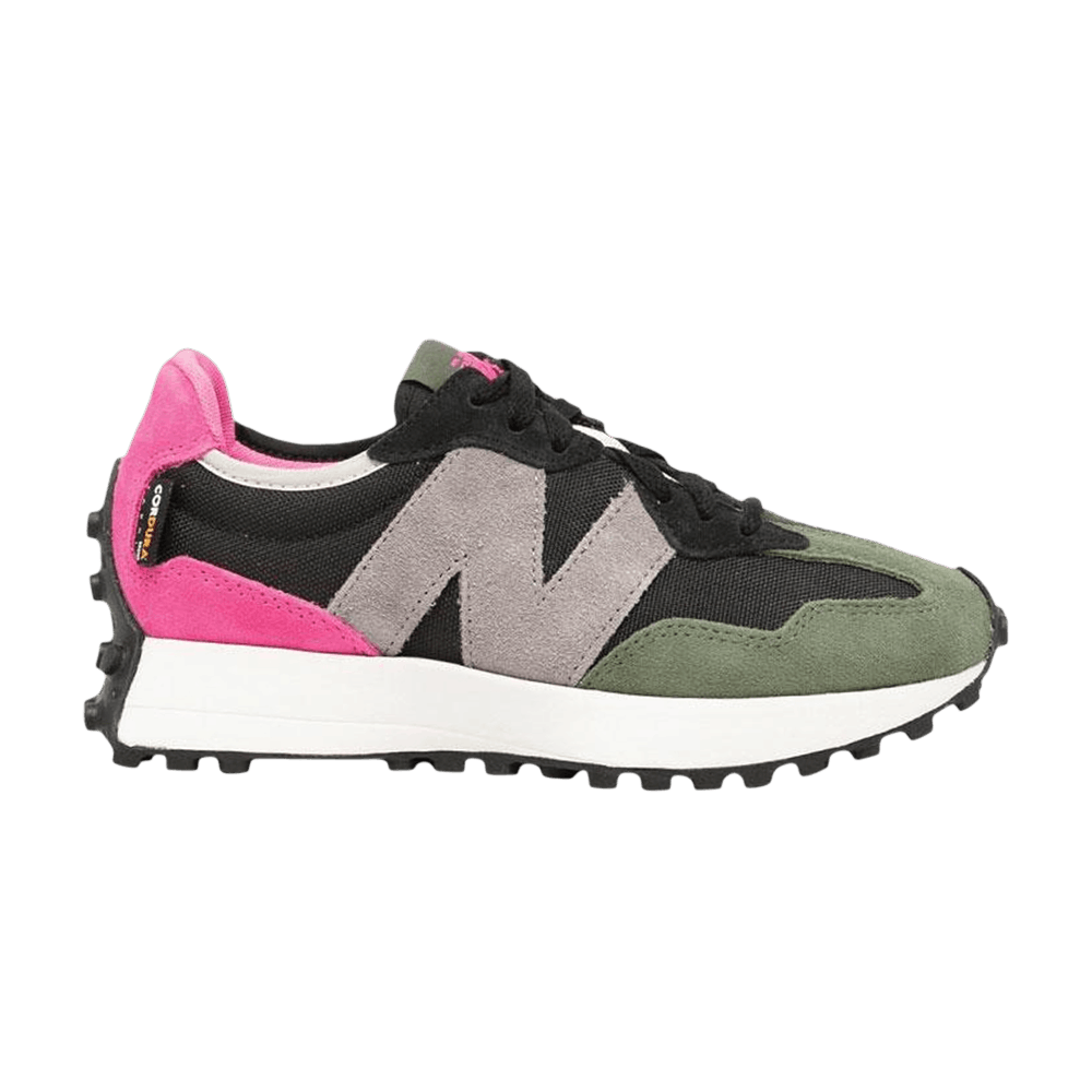 Image of New Balance 327 Black Pink Green (MS327WR1)