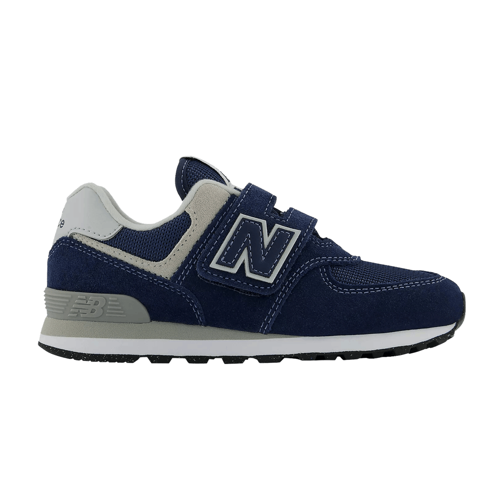 Image of New Balance 574 Hook and Loop Little Kid Core Pack - Navy (PV574EVN)