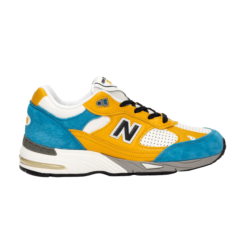 Image of New Balance Sneakersnstuff x Wmns 991 Made in England Blue Yellow (W991EF)