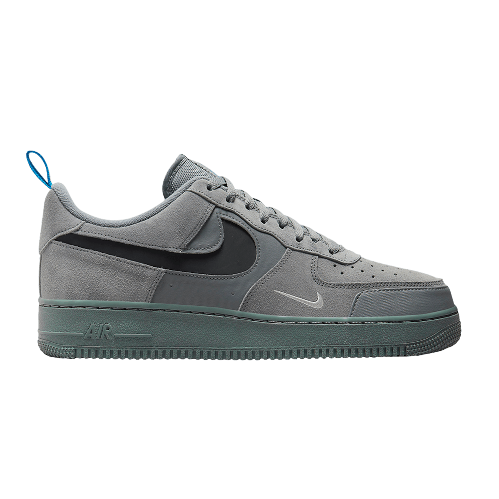 Image of Nike Air Force 1 Low GS Cut Out Swoosh - Grey (DQ1097-002)