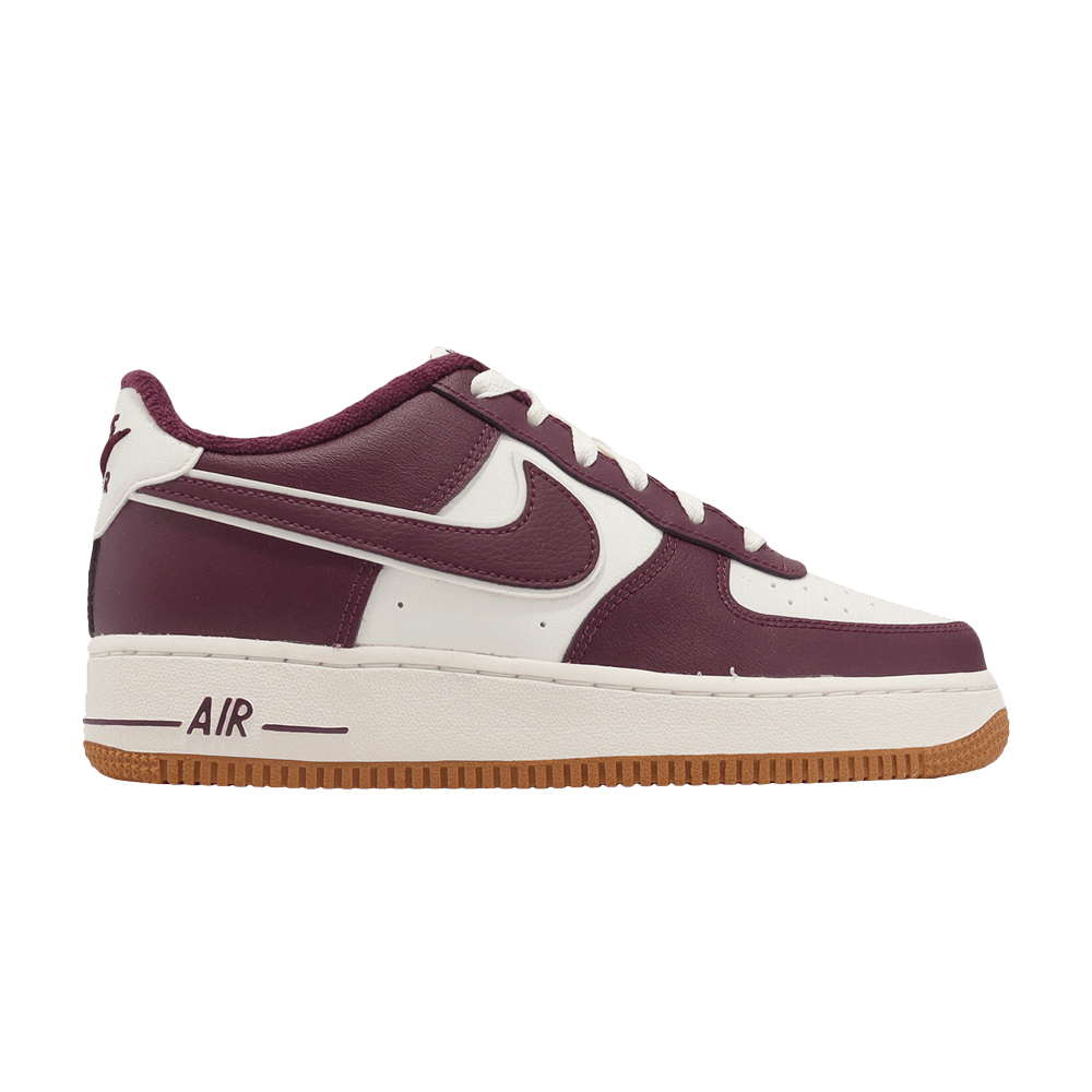 Image of Nike Air Force 1 LV8 3 GS College Pack - Night Maroon (DQ5972-100)