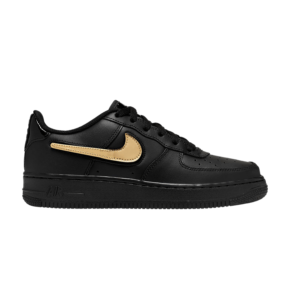 Image of Nike Air Force 1 LV8 3 GS Removable Swoosh - Black (AR7446-001)