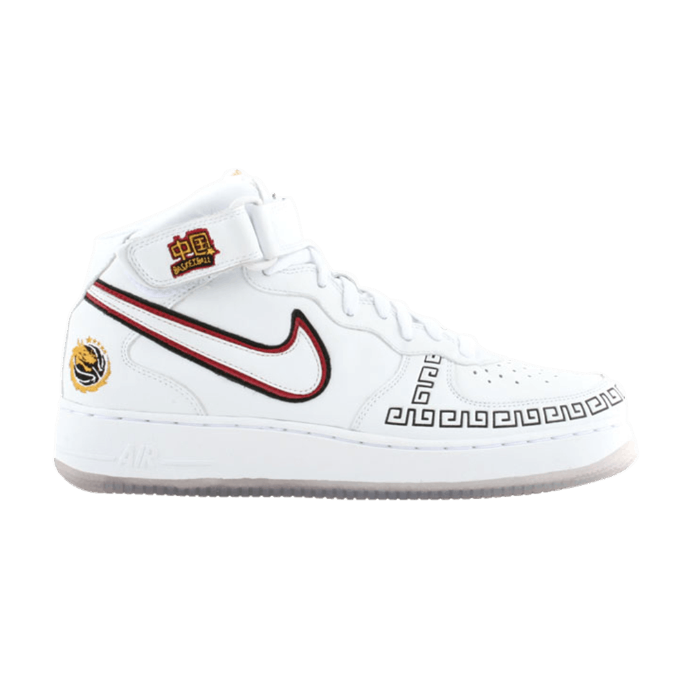 Image of Nike Air Force 1 Mid Chinese Basketball (309955-111)
