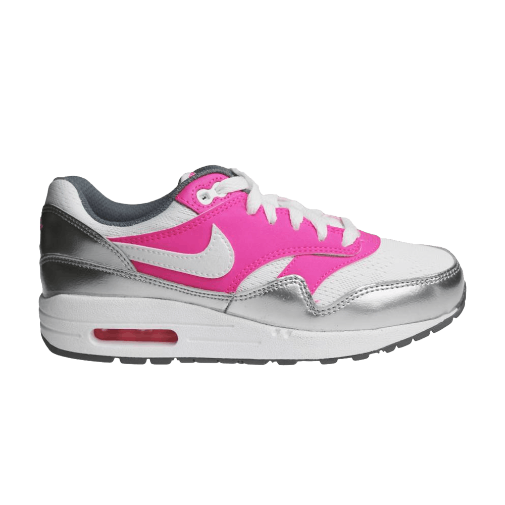 Image of Nike Air Max 1 GS White Pink Pow (653653-108)