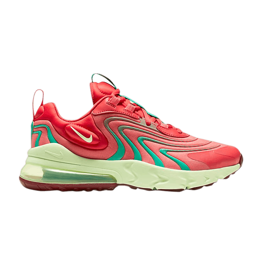 Image of Nike Air Max 270 React ENG GS Track Red Neptune Green (CD6870-601)