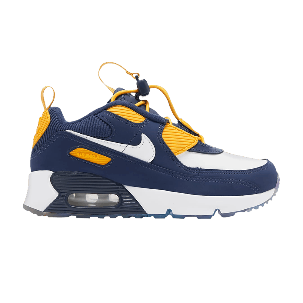 Image of Nike Air Max 90 Toggle SE PS Midnight Navy University Gold (DH9572-400)