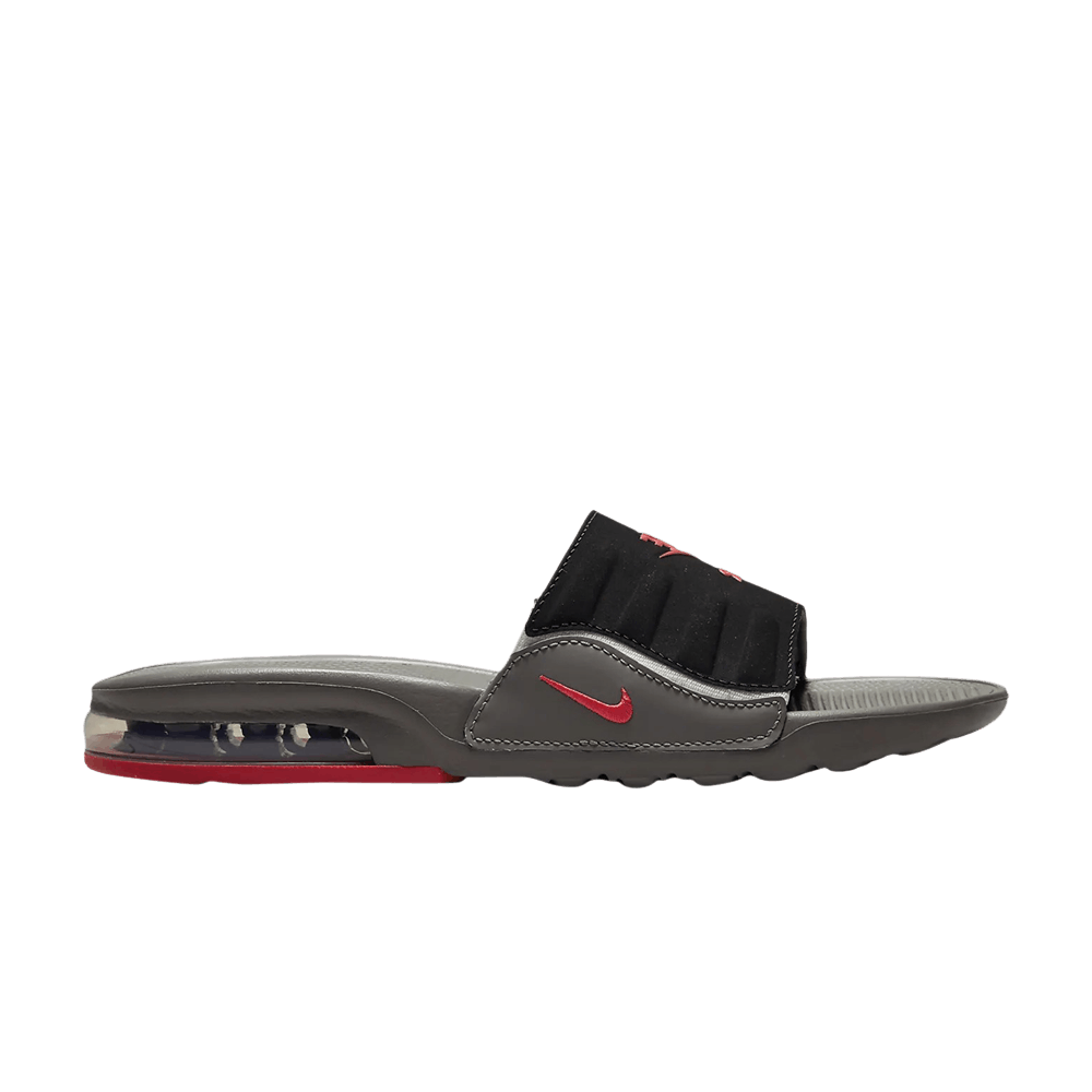 Image of Nike Air Max Camden Slide GS Flat Pewter Siren Red (CZ4665-002)