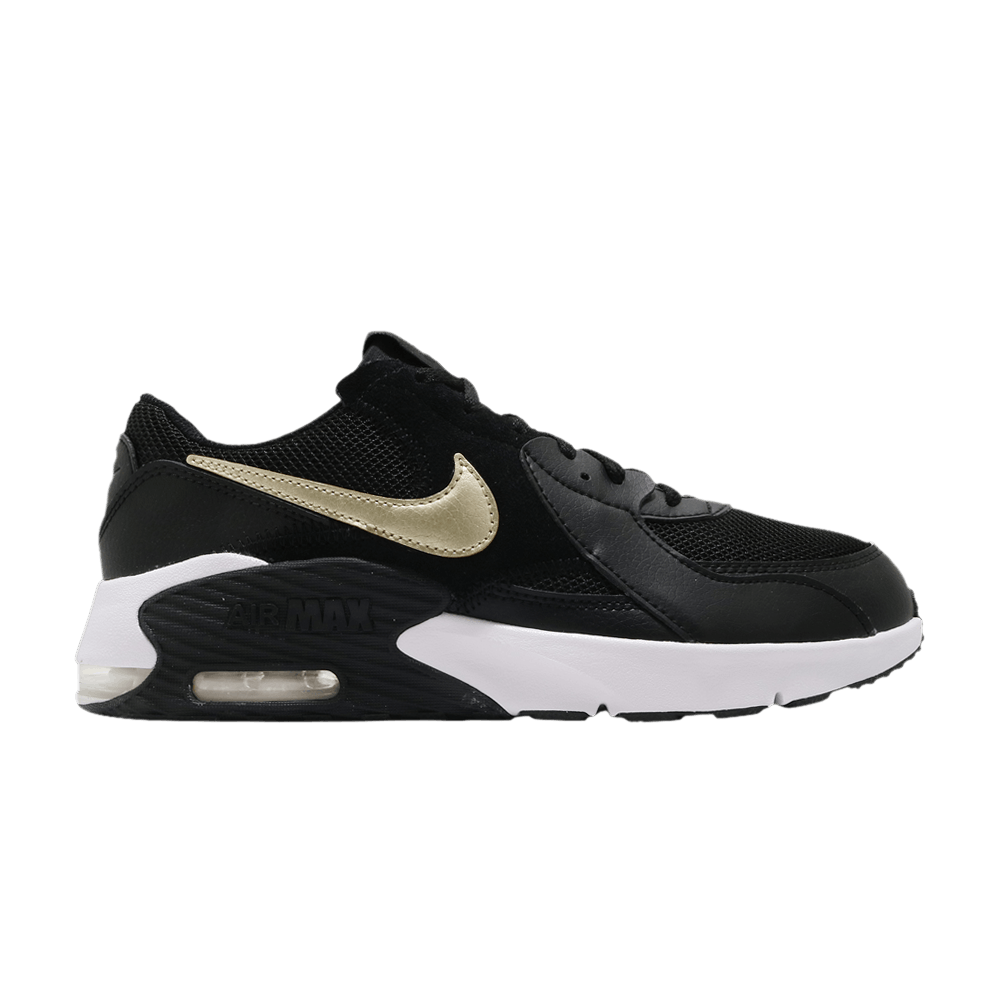 Image of Nike Air Max Excee GS Black Metallic Gold (CD6894-006)
