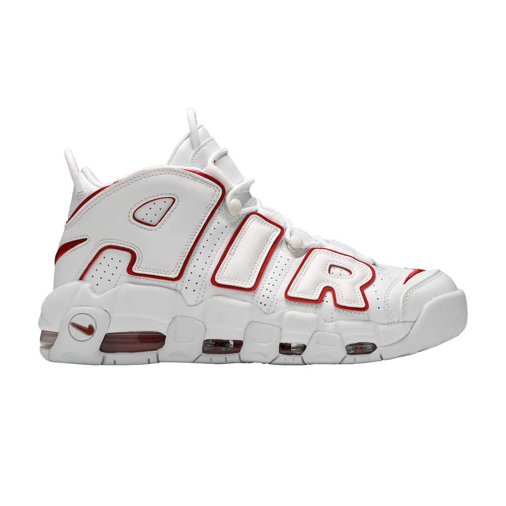 Image of Nike Air More Uptempo White Varsity Red 2021 (921948-102-21)