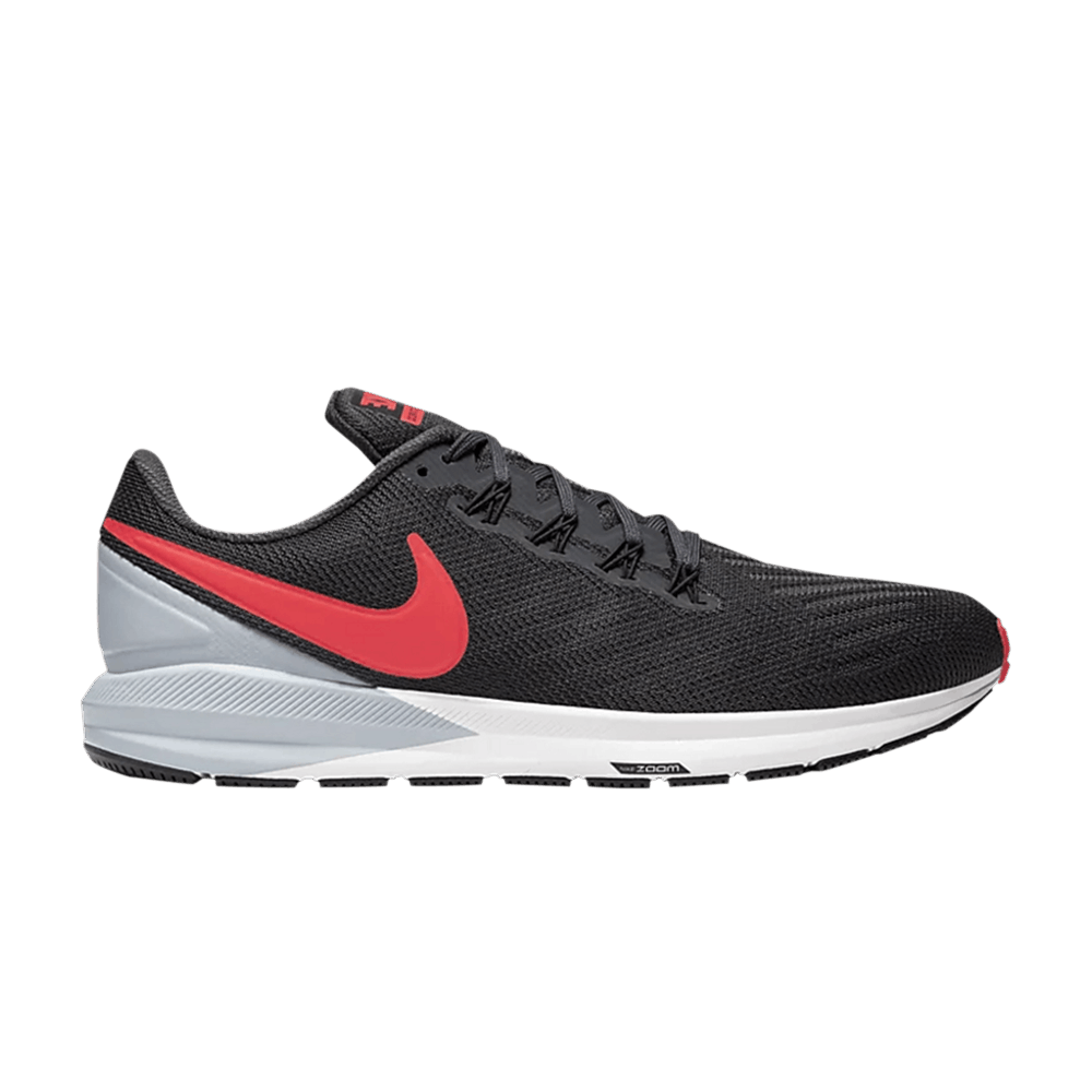 Image of Nike Air Zoom Structure 22 Anthracite Bright Crimson (AA1636-010)