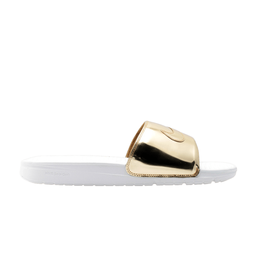 Image of Nike Benassi Solarsoft Slide Sp Liquid Gold (696116-770)