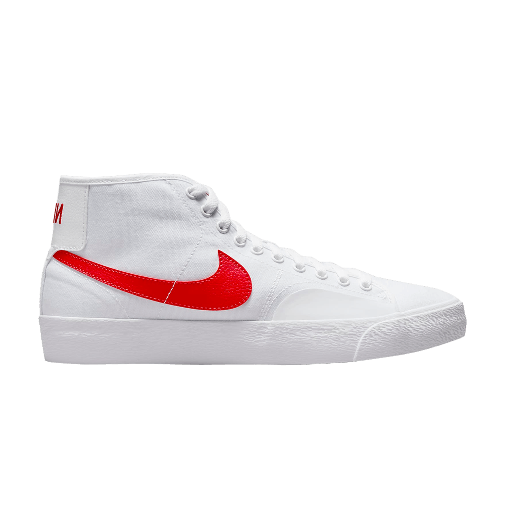 Image of Nike Blazer Court Mid SB White University Red (DC8901-101)