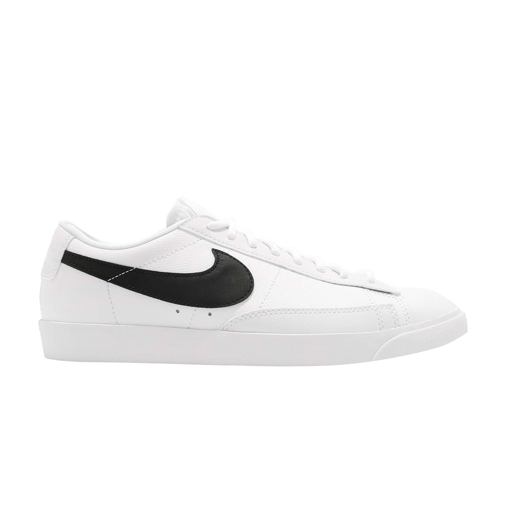 Image of Nike Blazer Low Leather White Black (AO2788-101)
